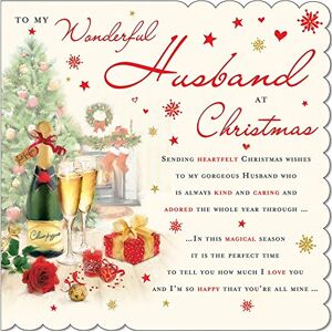 Piccadilly Greetings Carte de Noël traditionnelle pour mari – 223 mm² – - Publicité