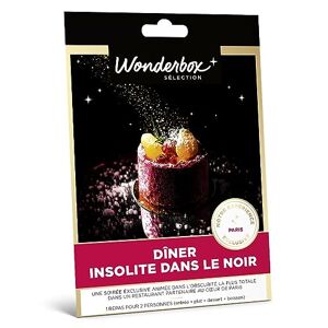 Wonderbox Coffret Cadeau Gastronomie Dîner Insolite dans Le Noir À Paris - Publicité