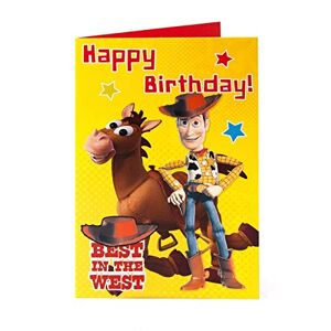 Disney Toy Story Bullseye Woody Best in the West Carte d'anniversaire Inscription Happy Birthday - Publicité