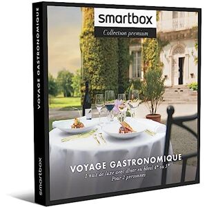 Smartbox Coffret Cadeau Voyage gastronomique 1 Nuit avec Petit-déjeuner et dîner pour 2 Personnes - Publicité