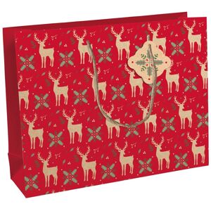 Clairefontaine Sac cadeau de Noël 'Lovely Home Red',shopping - Lot de 9