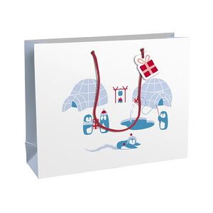 Clairefontaine Sac cadeau de Noël 'Pinguine', shopping - Lot de 7