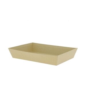 CREAPAK kraft corbeille carton rectangle 26x20x5 cm - carton de 48