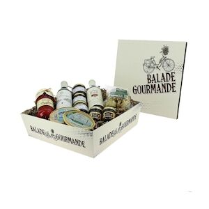 CREAPAK balade gourmande boite carton carrée empilable 33x33x10 cm - carton de 10