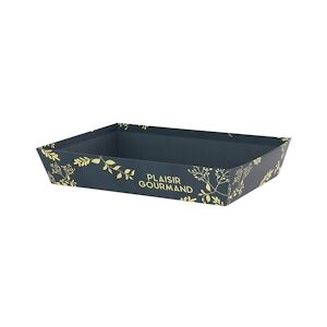 CREAPAK plaisir gourmand corbeille carton rectangle 26x20x5 cm - carton de 48