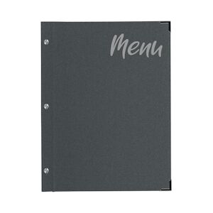 BEQUET Carte des menus 'SHINNY' marquage menu gris 24,5x31,5cm 3 pages x1