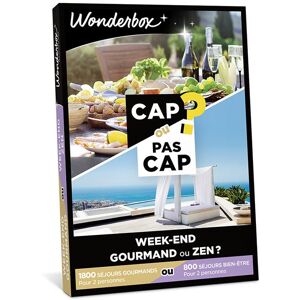 Non communiqué Coffret cadeau - WONDERBOX - CAP OU PAS CAP - Week-end gourmand ou zen ? - Publicité