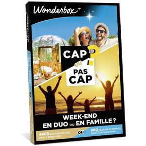 Coffret cadeau Wonderbox Cap ou Pas Cap Week-end en duo ou en famille ? - Publicité