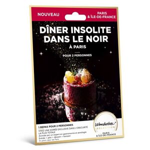Coffret cadeau Wonderbox Diner dans le noir à Paris - Publicité