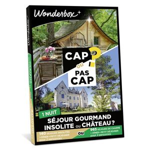 Coffret cadeau Wonderbox CAP ou PAS CAP Séjour gourmand insolite ou château ? - Publicité