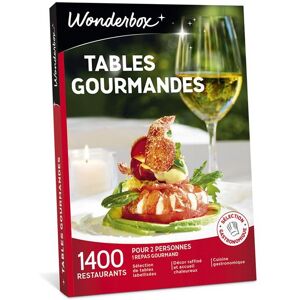 Coffret cadeau Wonderbox Tables gourmandes - Publicité