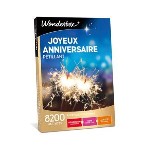 Coffret cadeau Wonderbox Joyeux Anniversaire pétillant - Publicité