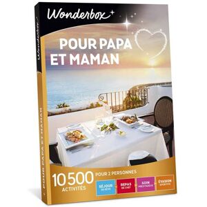 Coffret cadeau Wonderbox Pour papa et maman - Publicité