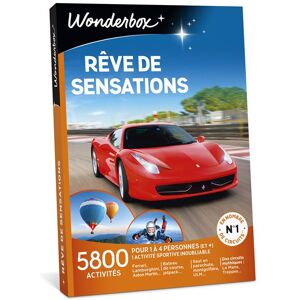 Coffret cadeau Wonderbox Rêve de sensations - Publicité