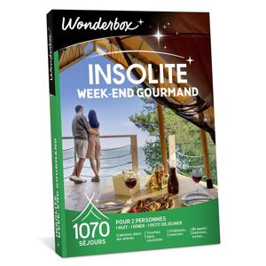 Coffret cadeau Wonderbox Week-end insolite et gourmand - Publicité