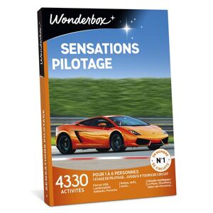 Coffret cadeau Wonderbox Sensations Pilotage - Publicité