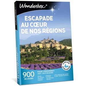 Coffret cadeau Wonderbox Escapade au coeur de nos regions - Publicité