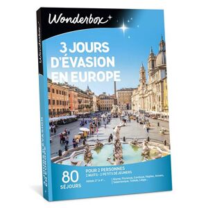 Coffret cadeau Wonderbox 3 Jours d'évasion en Europe - Publicité