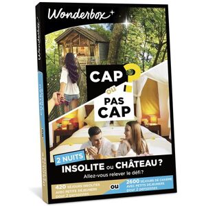 Coffret cadeau Wonderbox Cap ou Pas Cap Insolite ou Château 2 nuits ? - Publicité