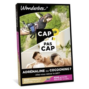 Coffret cadeau Wonderbox CAP ou PAS CAP Adrénaline ou zen ? - Publicité