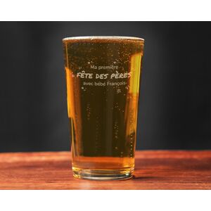 Cadeaux.com Verre à bière personnalisé pinte - Première Fête des Pères - Publicité