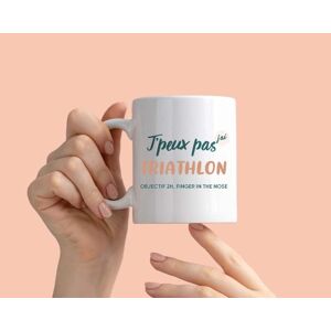 Cadeaux.com Mug personnalise - J'peux pas j'ai triathlon