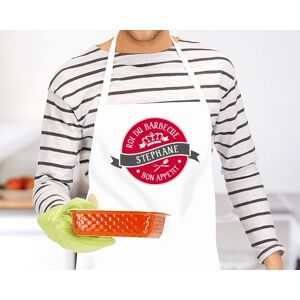 Cadeaux.com Tablier personnalise prenom - Roi du barbecue