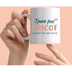 Cadeaux.com Mug personnalisé - J'peux pas j'ai tricot