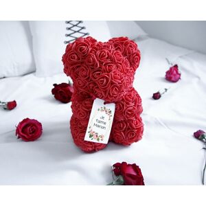 Cadeaux.com Ours en roses avec carte personnalisée - Message