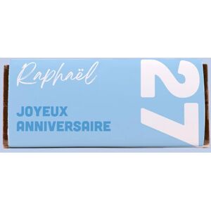 Cadeaux.com Tablette de chocolat Anniversaire Bleue