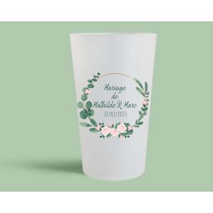 Cadeaux.com Gobelet personnalisé - Couronne de fleurs