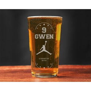 Cadeaux.com Verre a biere personnalise prenom - Basket