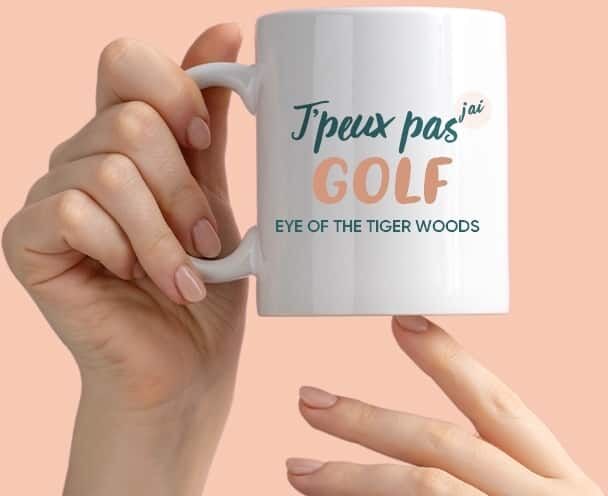 Cadeaux.com Mug personnalisé - J'peux pas j'ai golf