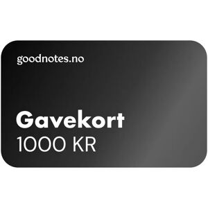 Goodnotes.No Gavekort, Kr 1,000.00