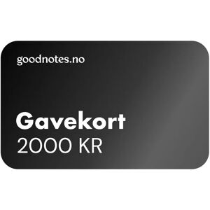 Goodnotes.No Gavekort, Kr 2,000.00