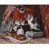 Ideyka Zestaw do malowania po numerach. 'Mali muzycy ©Henriette Ronner-Knip' 40х50cm KHO4331