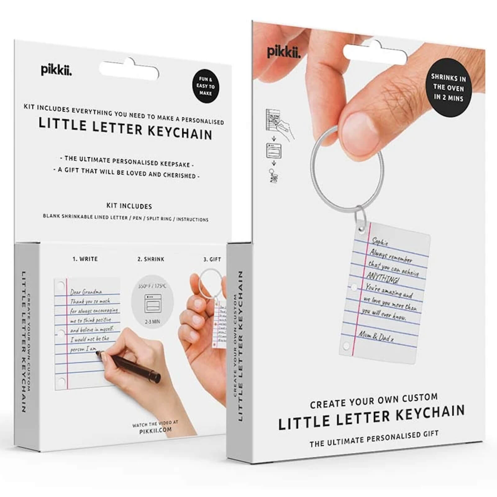 Pikkii Little Letter Keychain Kit-unisex