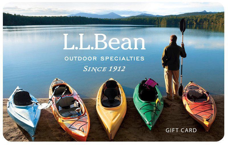 E-Gift Card Kayaks on Beach L.L.Bean