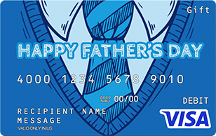 Visa Father's Day Gift Card $100