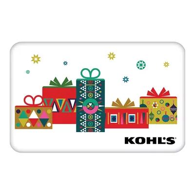 Web Card Holiday Presents Gift Card, Multicolor, $40