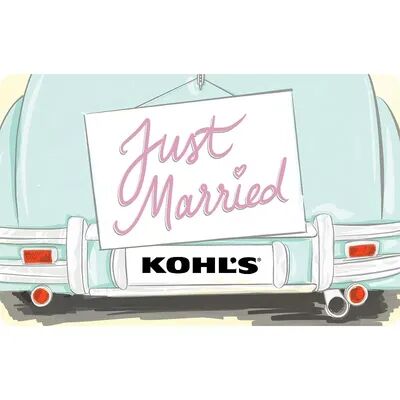 Web Card Just Married Gift Card, Multicolor, $40