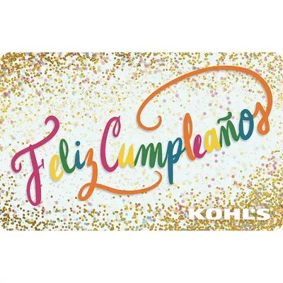 Web Card Feliz Cumpleaños Gift Card, Multicolor, $25