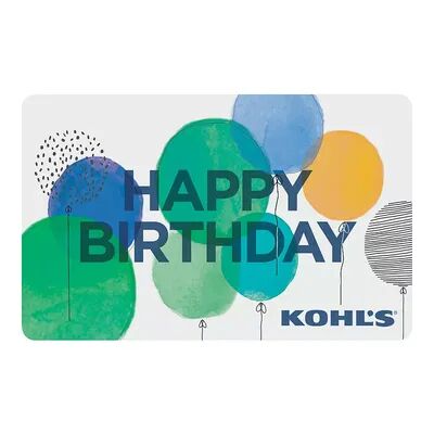 Web Card Happy Birthday Balloons Gift Card, Multicolor, $200
