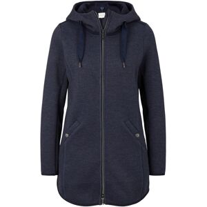 TOM TAILOR Funktions-Kapuzensweatjacke, mit 2-Wege-Reissverschluss navy twill structure  L