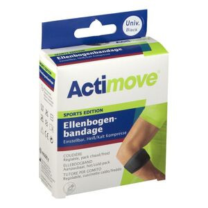 Actimove® Sports Edition Verstellbare Ellenbogenbandage Schwarz 1 ct