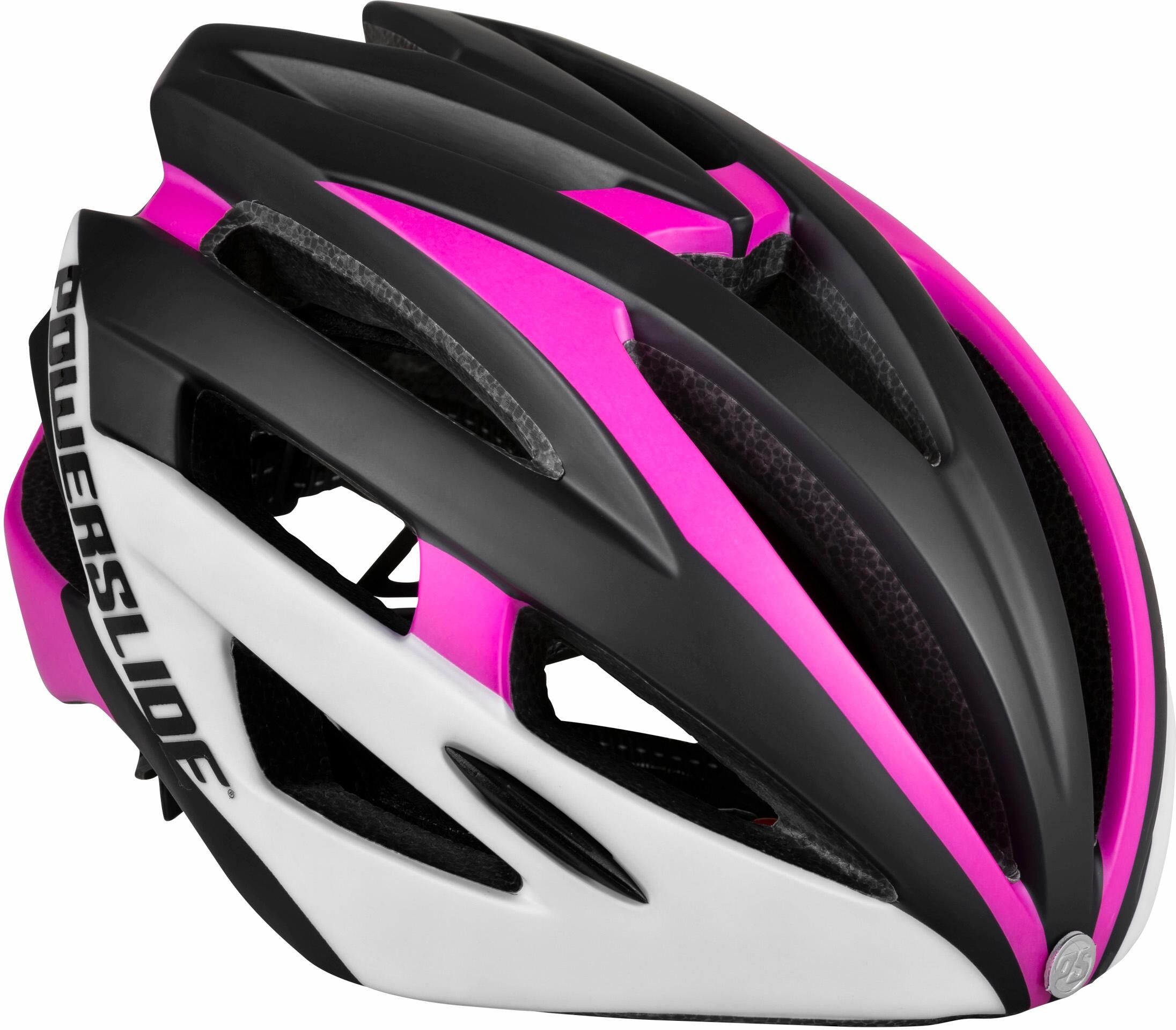 Powerslide Kinderfahrradhelm »Race Attack White / Pink« weiss  50-53 54-58