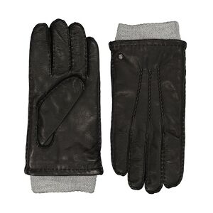 ROECKL Handschuhe Metz für Herren mit Strickbündchen Black Grey