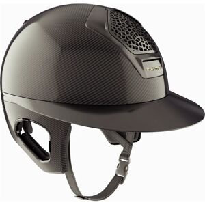 Freejump Reithelm Voronoi Glossy mit Schläfenschutz Helm Black S