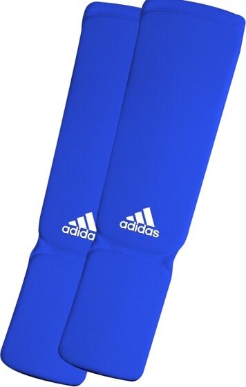 Adidas Elastische shin / Spannschützer junior blau Größe M