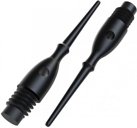 Bull's Mega Point L weiche Spitzen (2BA) 26,6 / 6 mm schwarz 1000 Stück